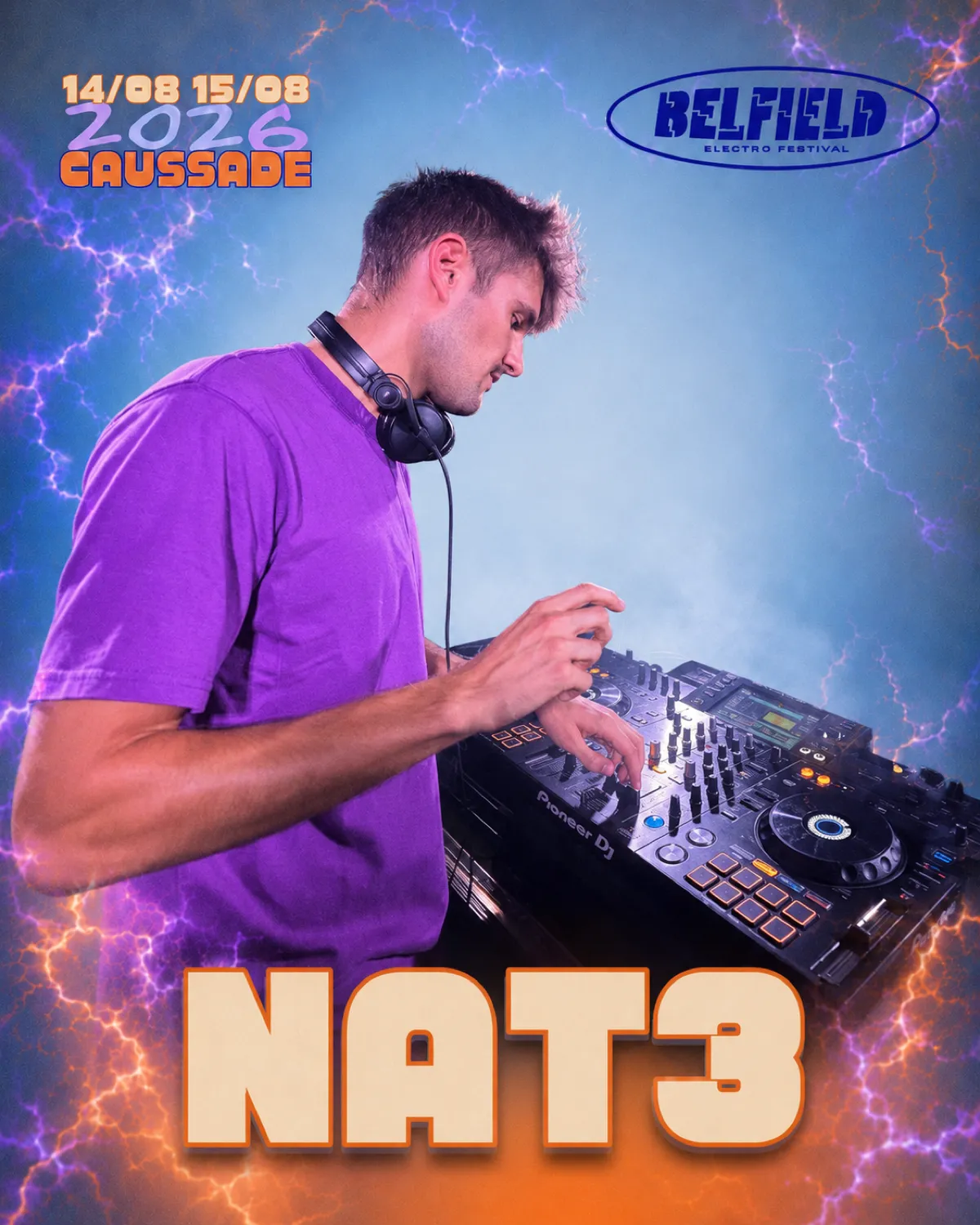 Nat3 — DJ vendredi à la Quercy Stage du Belfield Festival 2026, Caussade